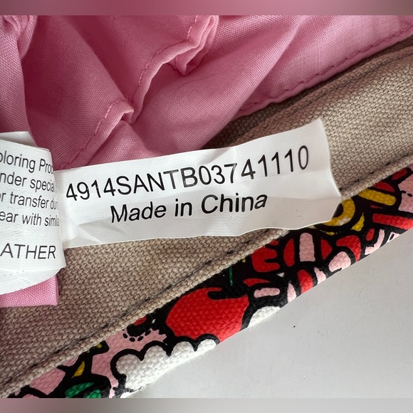 Hello Kitty Loungefly Tote Canvas Faux Leather Open Top Bag VINTAGE - Picture 4 of 12